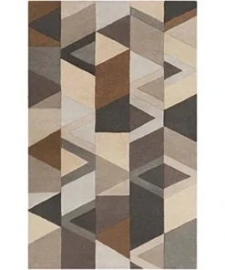 Alternative view of Geometric Multi Coloured Hand Tufted Carpet For Bed Room & Living Room
