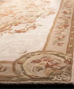 Alternative view of Beige Persian Hand Tufted Wool Carpet Contemporary Design for Living Room, Bedroom, and Hall