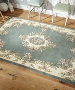 Light Olive Persian Hand Tufted Wool Carpet Contemporary Design for Living Room, Bedroom, and Hall