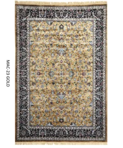 Gold Persian Silk Carpet For Living Room & Bedroom