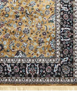 Alternative view of Gold Persian Silk Carpet For Living Room & Bedroom