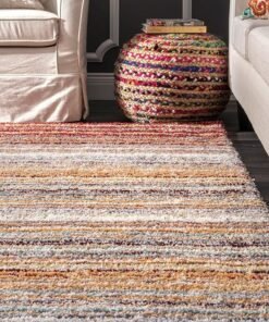 Maroon Persian Wool Traditional Carpet