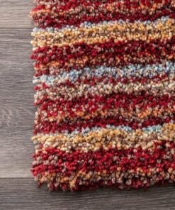 Alternative view of Maroon Persian Wool Traditional Carpet