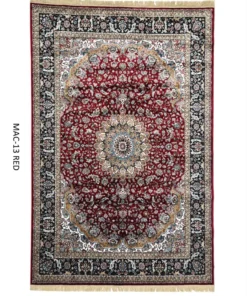 Red Persian Silk Carpet For Living Room & Bedroom