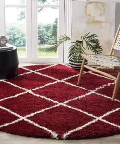 Maroon Persian Wool Traditional Carpet